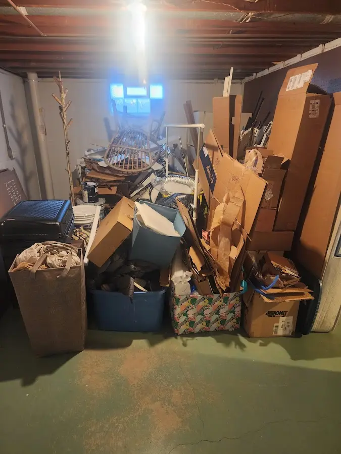 Roll-off dumpster container at job site for Yard Waste Dumpster Rental in Duncan